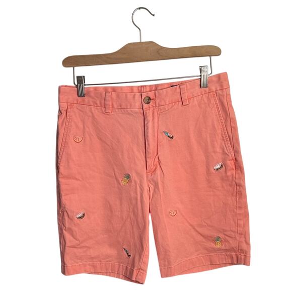 Vineyard Vines Men's 7" Breaker Embroidered Tiki Island Shorts M-301 Sz 31 - Picture 1 of 9